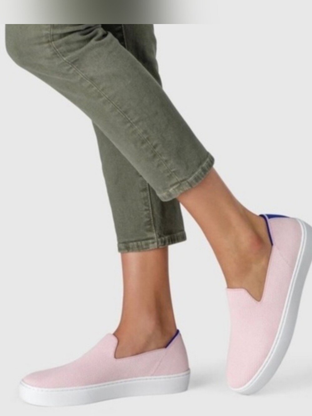 Rothy's Washed Pink Slip Ons